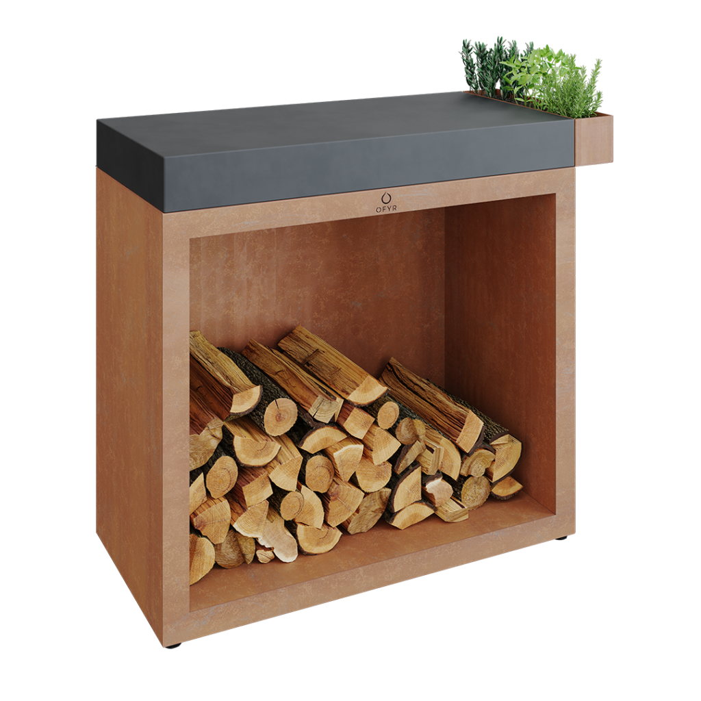 OFYR Butcher Block Storage 90 Corten Céramique gris anthracite Hervé